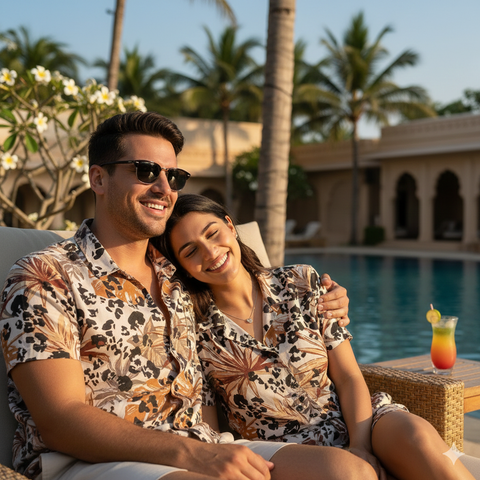 LUSH PALM PRINTED SHIRT