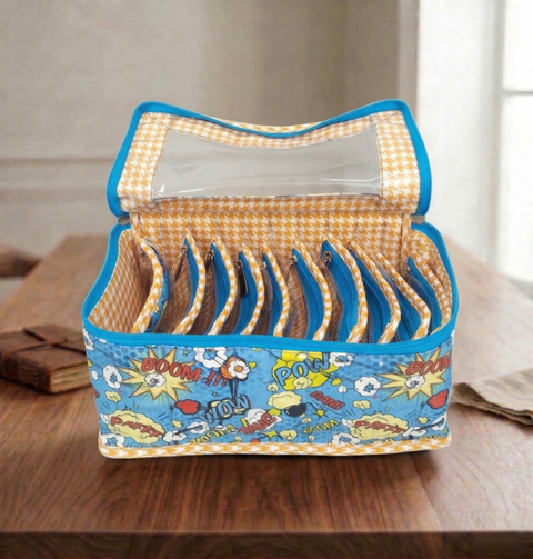KABOOM COMICS PRINT LUXE 10-POUCH EARRING ORGANIZER