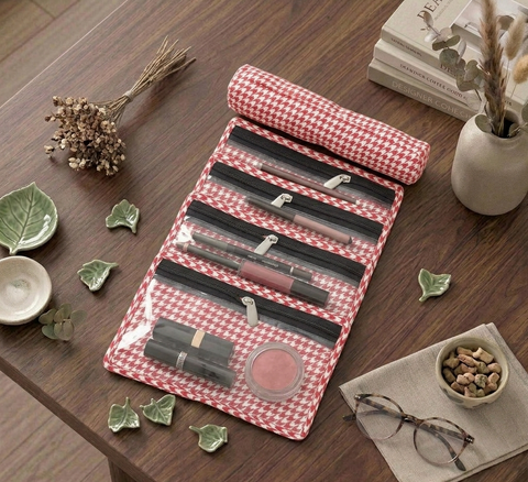 SANTA HAT PARADE PRINT MULTIPURPOSE JEWELRY ORGANIZER SET