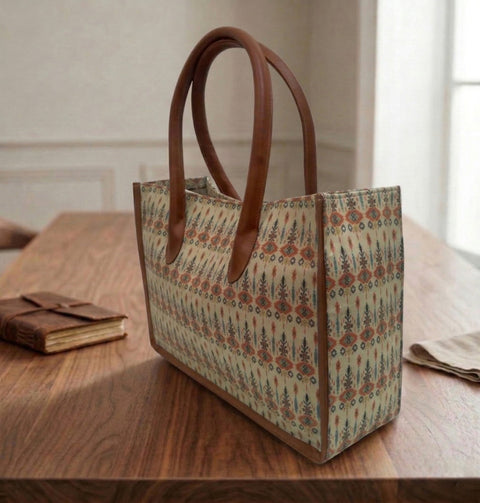 ETHNIC TRAVEL LEATHER BAG