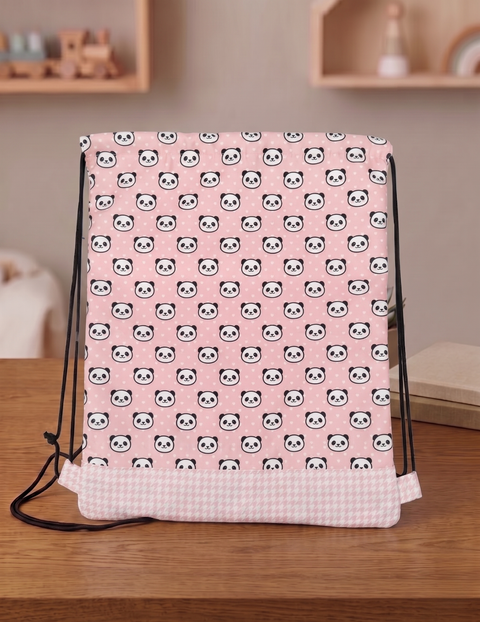 BEAR HUGS PRINT DRAWSTRING BACKPACK
