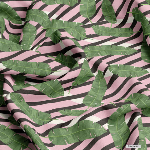 pink stripe with leaf