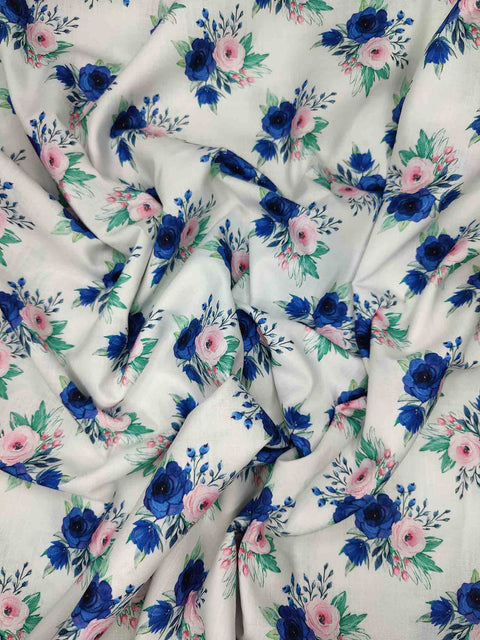 NAVY BLUE FLORAL PRINT