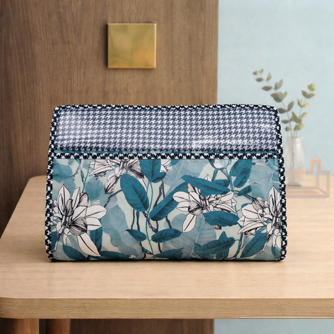 TEAL BLOSSOM CANOPY PRINT MAXSTOR TOILETRY BAG
