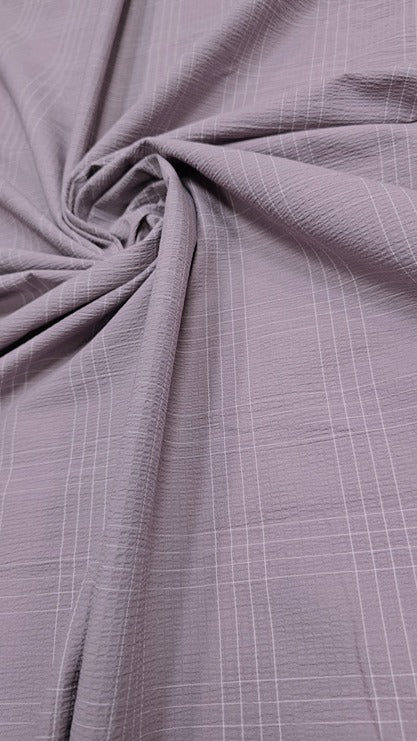 LAVENDER CHECKS COTTON POPCORN 025