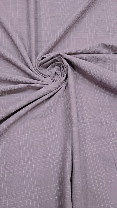 LAVENDER CHECKS COTTON POPCORN 025