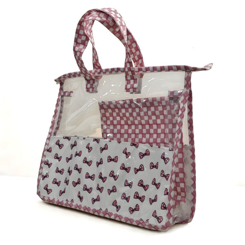 CLASSY BOW PRINT SWIMMING BAG COMBO