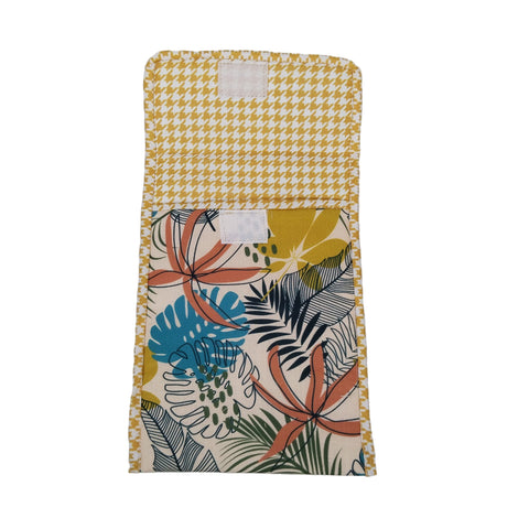 SAFFRON JUNGLE PRINT TRAVEL DENTAL KIT