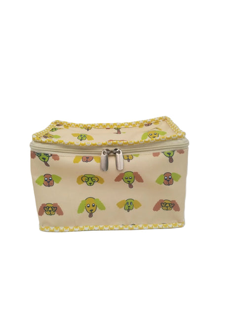 PUPPY FACES PRINT JEWELLERY POUCH ORGANISER