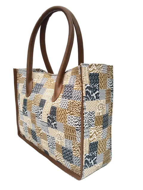 TRIBAL PATCHWORK LEATHER BAG