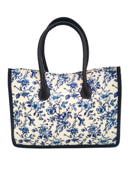 BOTANICAL PRINT LEATHER BAG