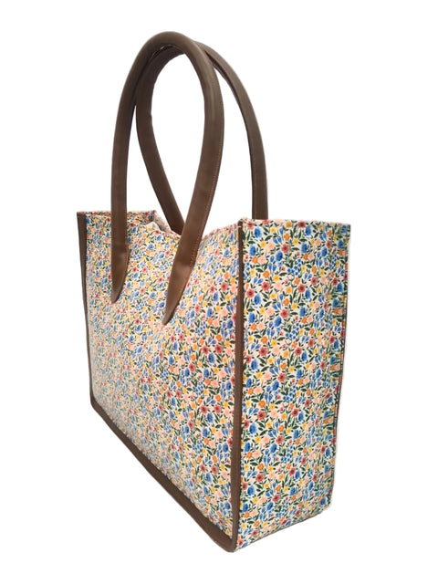 SUNLIT MEADOW TRAVEL LEATHER BAG