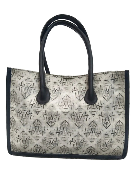 SILENT GEOMETRY TRAVEL LEATHER BAG