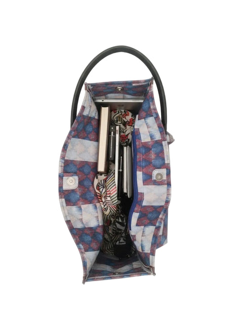 IKAT GLITCH TRAVEL LEATHER BAG