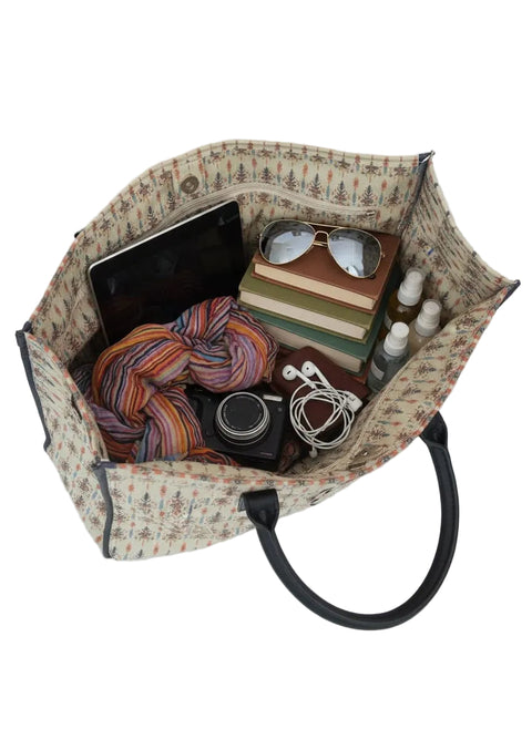 ETHNIC TRAVEL LEATHER BAG