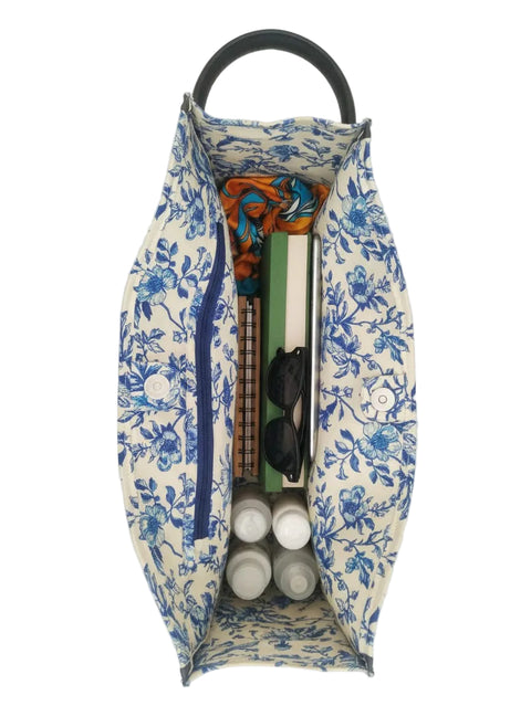 BOTANICAL PRINT LEATHER BAG