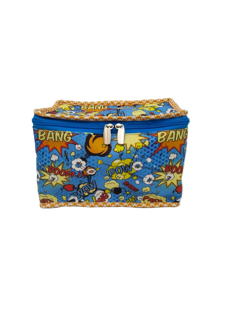 COMIC BOOK PRINT JEWELLERY POUCH ORGANISER