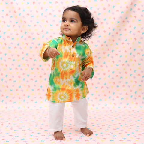 TIRANGA TIE DYE KURTA