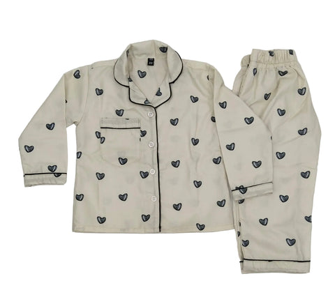 Off-White Printed Night Suit
