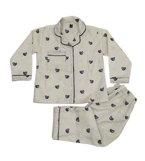 Off-White Printed Night Suit