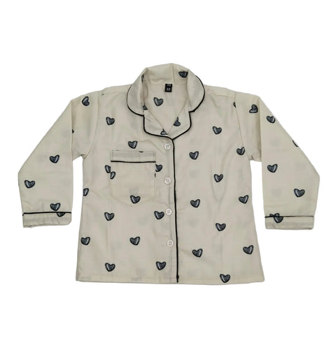 Off-White Printed Night Suit