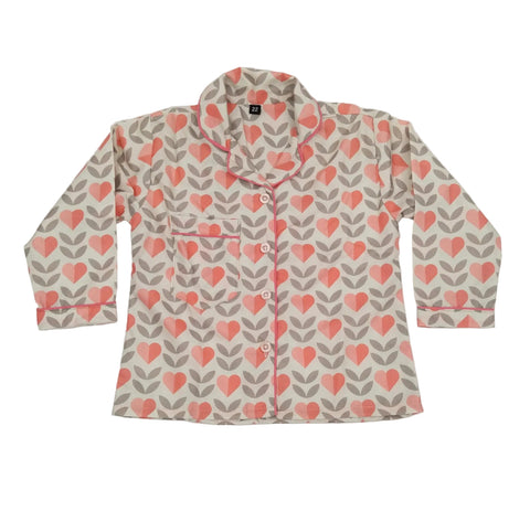 Hearts Printed Night Suit