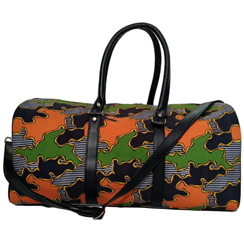 CAMOFLAGE PRINT DUFFLE BAG