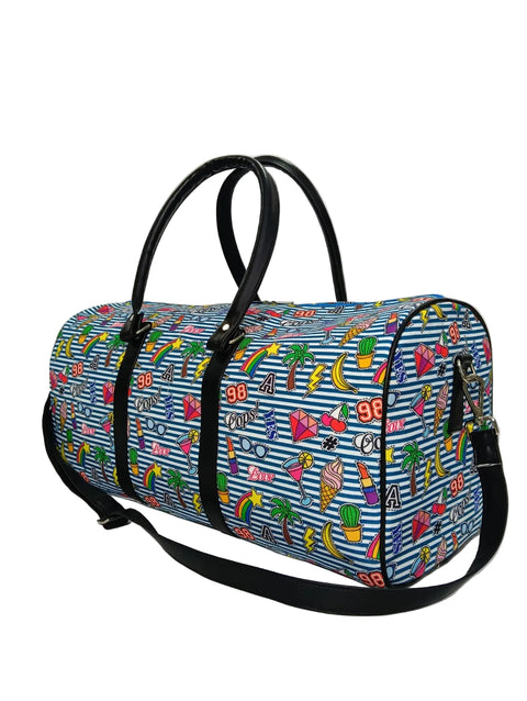 RETRO MIX  PRINT DUFFLE BAG