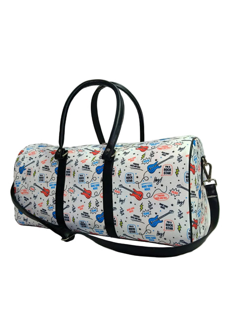 ROCKSTAR PRINT DUFFLE BAG