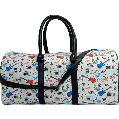 ROCKSTAR PRINT DUFFLE BAG