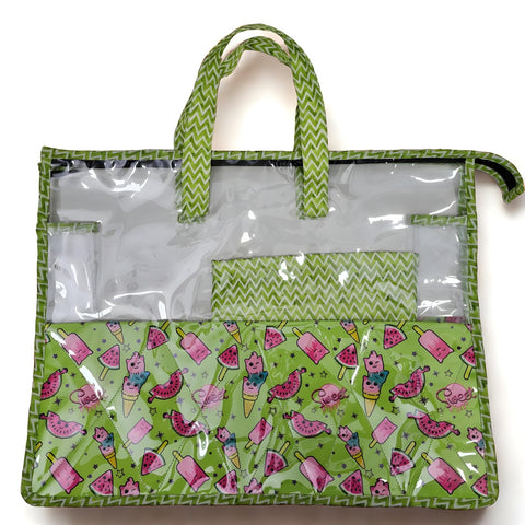 Tropical Bliss Print Swimming Bag
