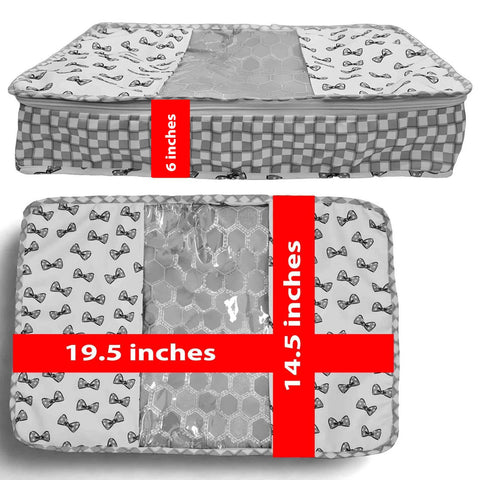 Classy Bow Print Grand Saree Organizer