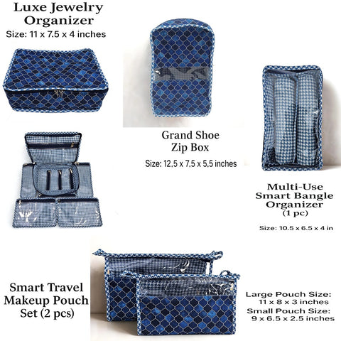 INDIGO MOSAIC Print Bridal Essential Pack
