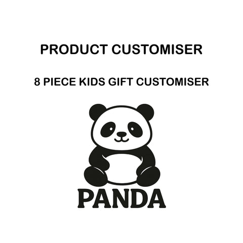 PANDA PRINT 8 PIECE KIDS GIFT CUSTOMISER