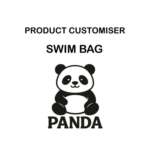 PANDA PRINT SWIMMING BAG CUSTOMISER