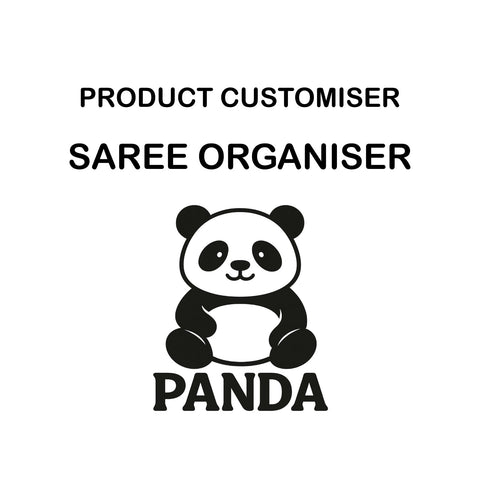 PANDA PRINT SAREE ORGANISER CUSTOMISER