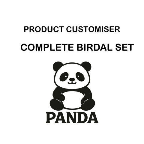 PANDA PRINT COMPLETE BRIDAL SET CUSTOMISER