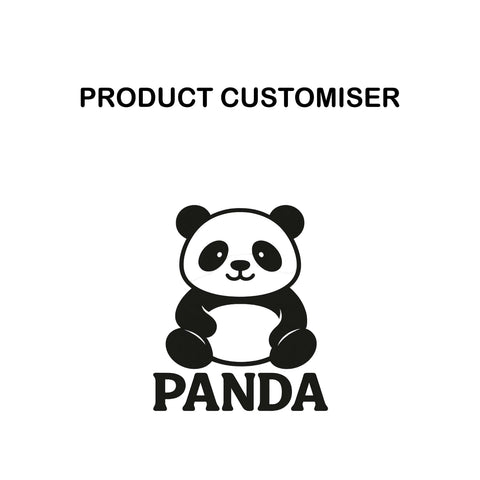 PANDA PRINT MULTIPURPOSE JEWELRY ORGANIZER SET CUSTOMISER