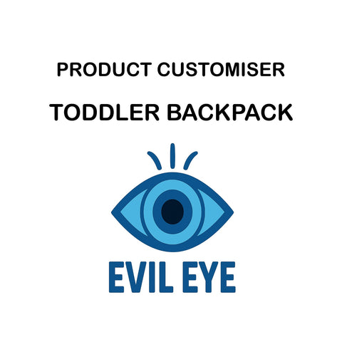 EVIL EYE PRINT TODDLER BACKPACK CUSTOMISER
