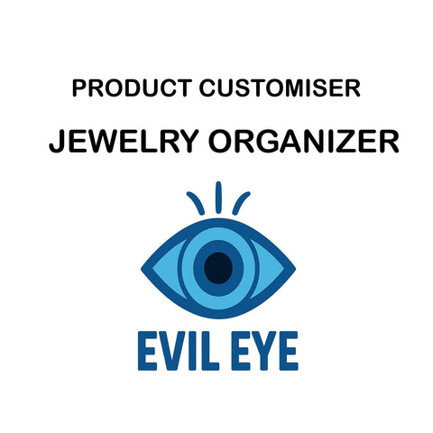 EVIL EYE PRINT JEWELRY ORGANISER CUSTOMISER