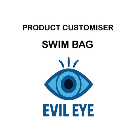 EVIL EYE PRINT SWIMMING BAG CUSTOMISER