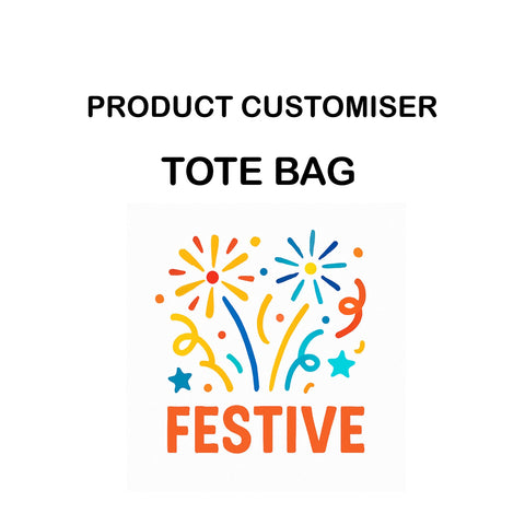 FESTIVE PRINT TOTE BAG CUSTOMISER