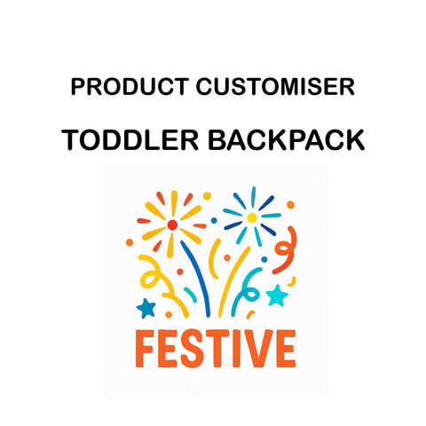 FESTIVE PRINT TODDLER BACKPACK CUSTOMISER