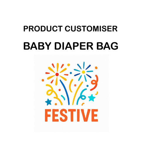 FESTIVE PRINT BABY DIAPER BAG CUSTOMISER