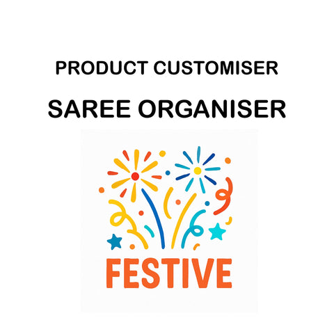 FESTIVE PRINT SAREE ORGANISER CUSTOMISER