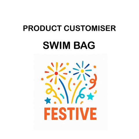 FESTIVE PRINT SWIMMING BAG CUSTOMISER