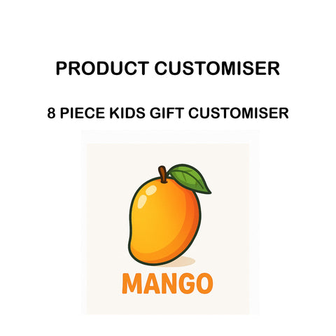 MANGO PRINT 8 PIECE KIDS GIFT CUSTOMISER
