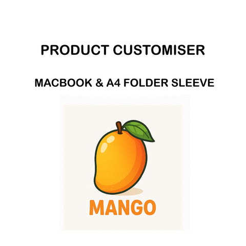 MANGO PRINT MACBOOK & A4 FOLDER SLEEVE CUSTOMISER