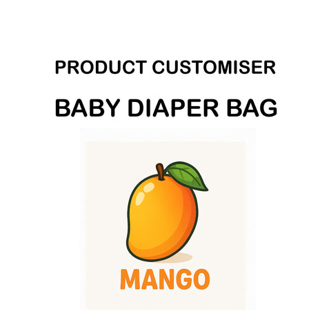 MANGO PRINT BABY DIAPER BAG CUSTOMISER