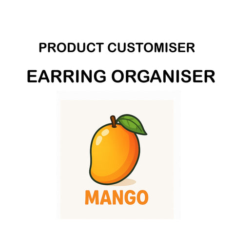 MANGO PRINT EARRING ORGANIZER CUSTOMISER